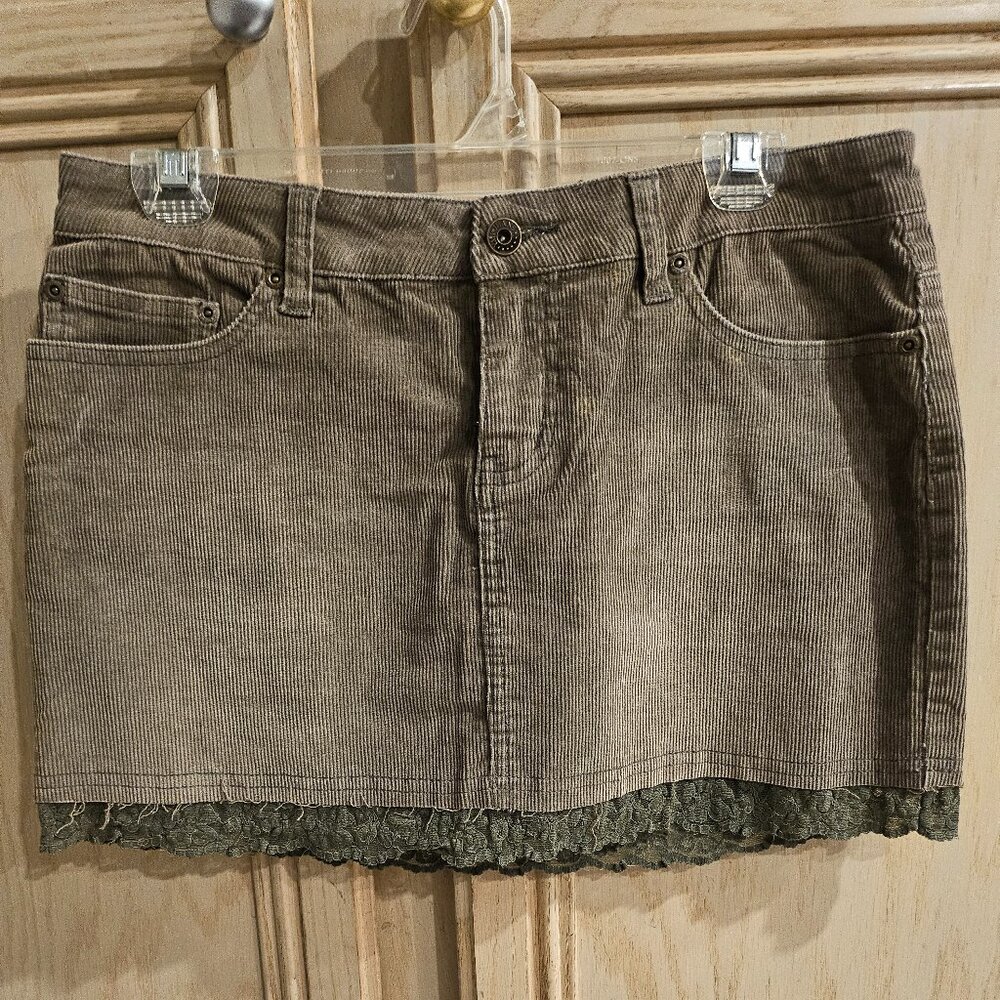 Green mini skirt 90's vintage
